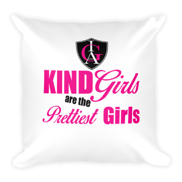 "Kind Girls" Square Pillow "Kind Girls" Square Pillow