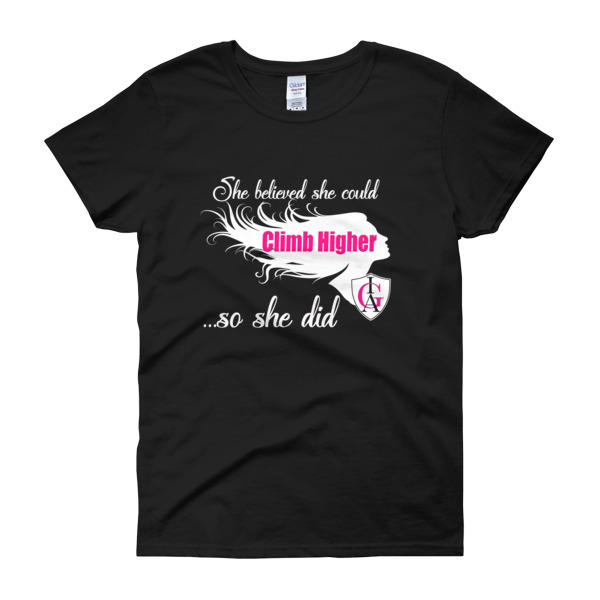 "She Believed"- Black Women's short sleeve t-shirt "She Believed"- Black Women's short sleeve t-shirt