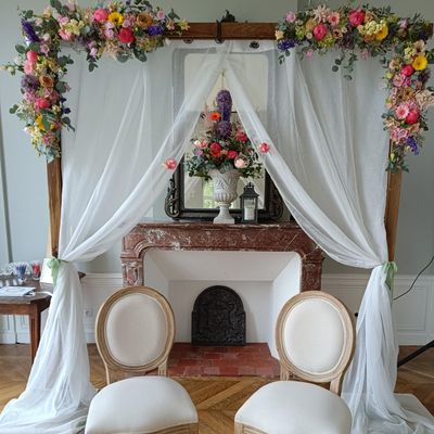 Arche en bois pour cérémonie de mariage ou pour décoration coin photo