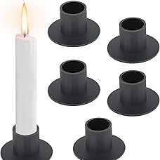 Bougeoir bas noir