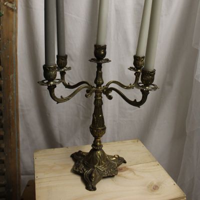 Chandelier doré 5 branches