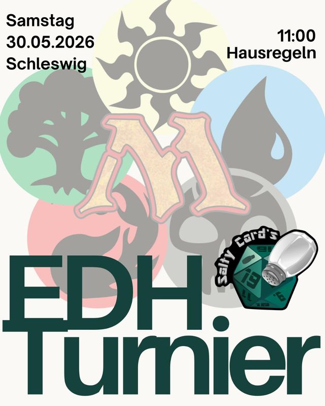Sa, 30.05.2026/Schleswig 11:00: Commander-Turnier Magic: The Gathering