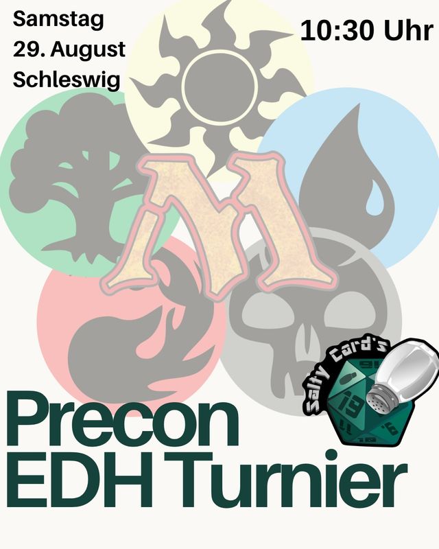 Schleswig: Precon-Commander-Turnier Magic: The Gathering: Samstag 29.08.2026, 10:30