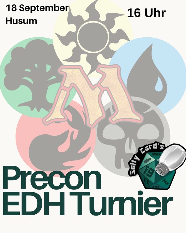Husum: Precon-Commander-Turnier Magic: The Gathering: Samstag 18.09.2026, 16:00
