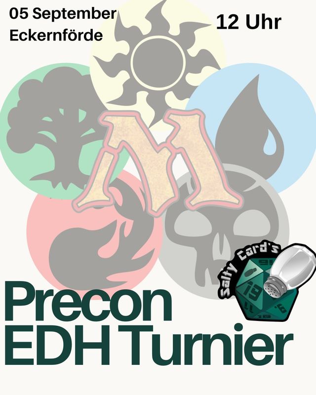 Eckernförde: Precon-Commander-Turnier Magic: The Gathering: Samstag 05.09.2026, 12:00
