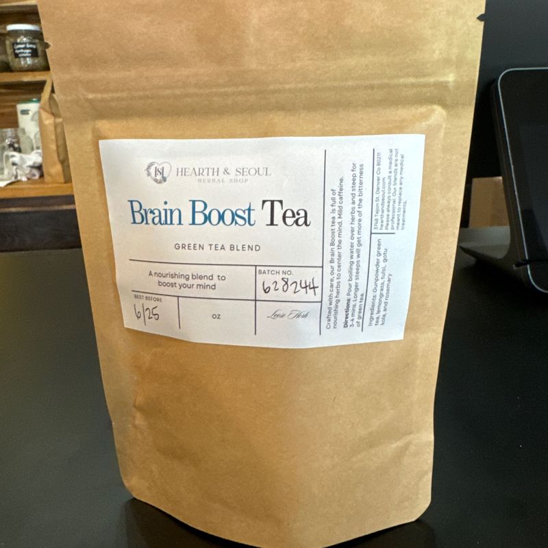 focus tea, organic tea, tea for memory, organic green tea, rosemary, brain tea.