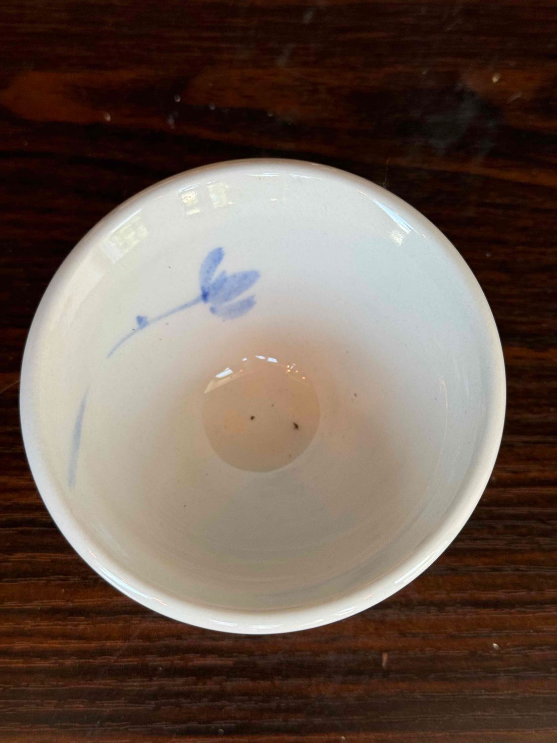 Korean Blue Flower Tea Cup