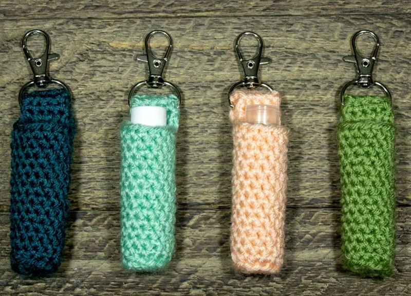 Chapstick Lip Balm Key Chain Holder