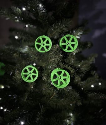 Zestaw Bombek 4szt Volk TE37 Fluo Green