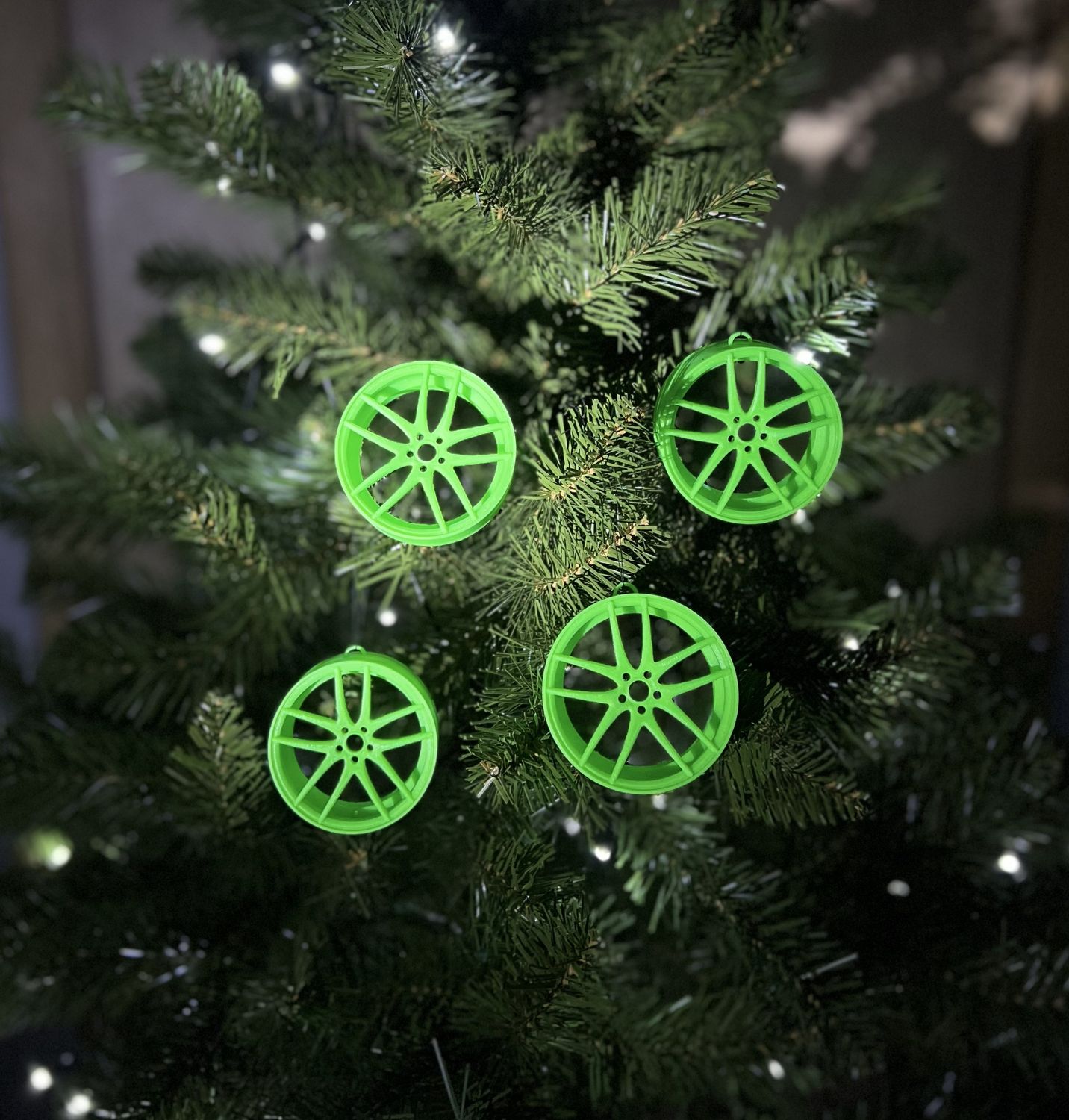 Zestaw Bombek 4szt R-SPEC Fluo Green