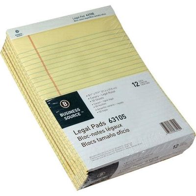 Stationary Jr Legal Yellow Pad- 5x8