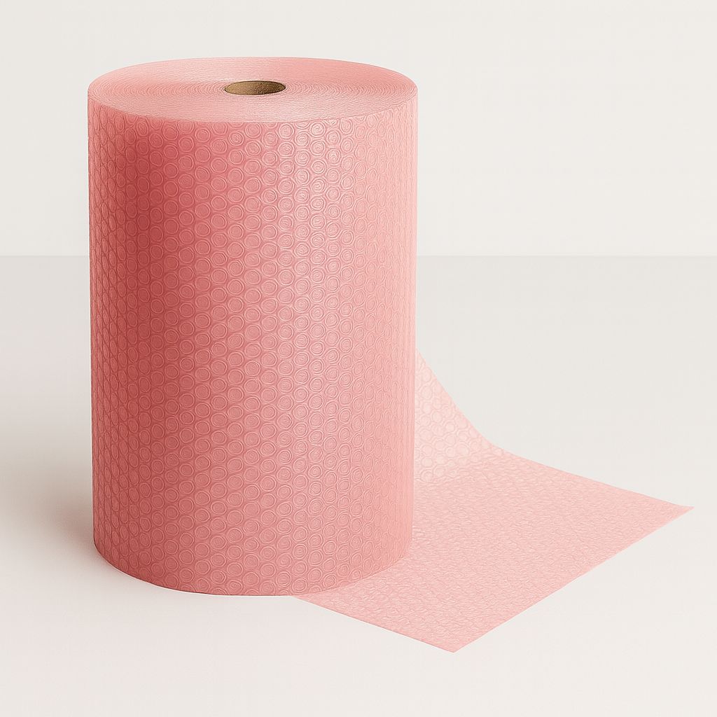 Large Pink Anti-Static Bubble 24'' X 125'