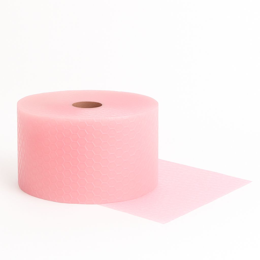 Large Pink Anti-Static Bubble 12'' X 25'