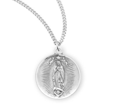 Our Lady of Guadalupe Round Sterling Silver Medal