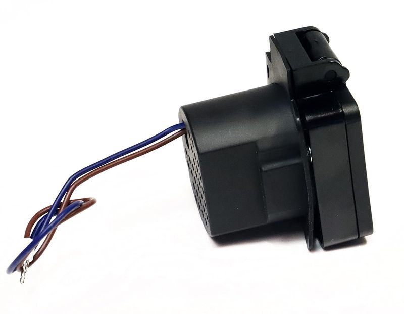 HOLZER USB (A-A) Anbaudose IP54 - Schwarz