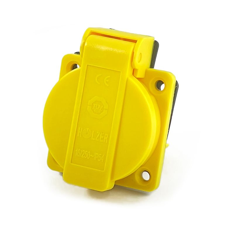 HOLZER Anbausteckdose IP54 - Gelb