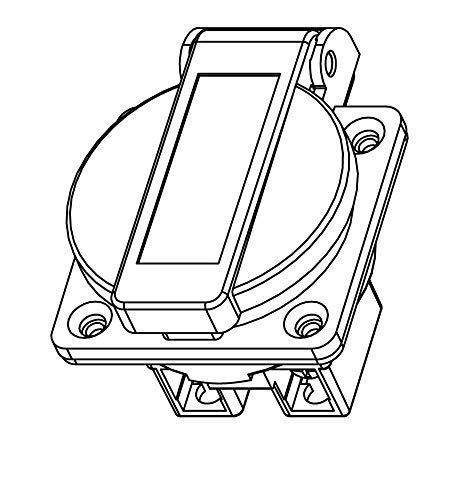 HOLZER Anbausteckdose IP44 - (4x Schwarz / 4x Gelb)