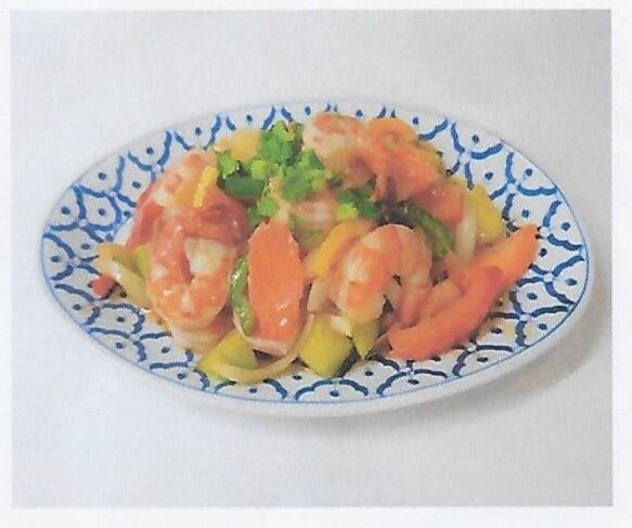 (p) Crevettes à la sauce : ( Sauce au choix ) (31)