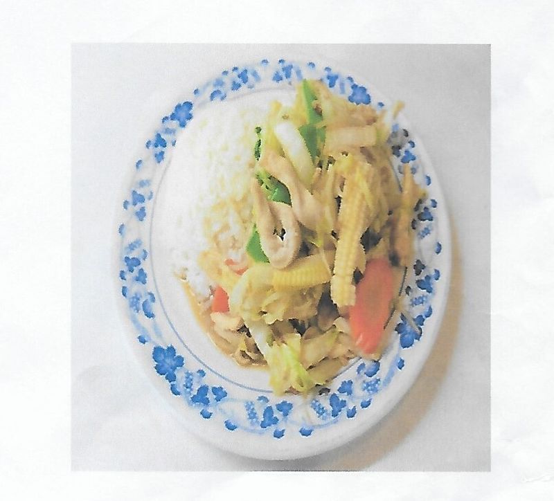 Riz avec poulet sauté aux légumes  (41)