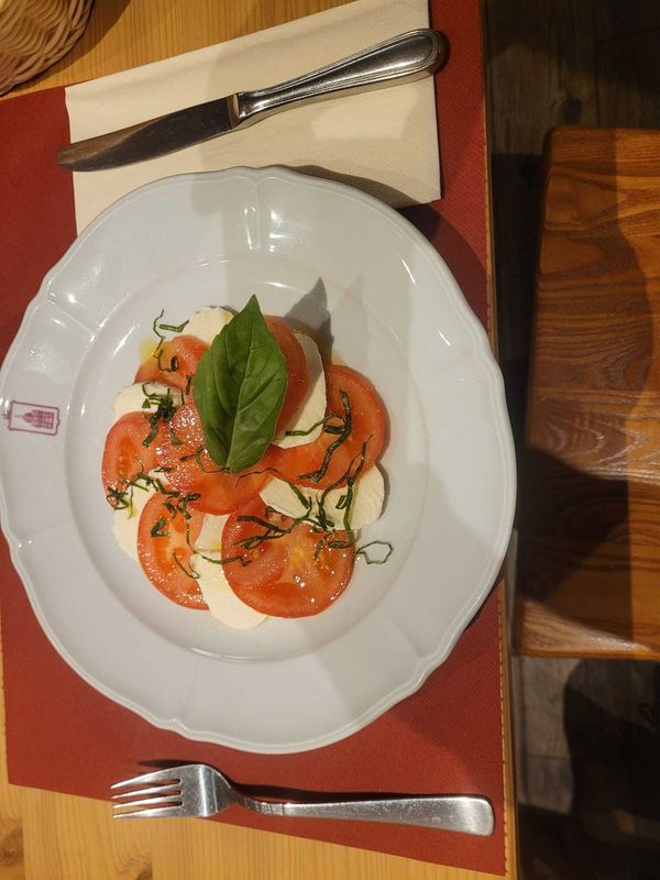 Salade tomates et mozzarella