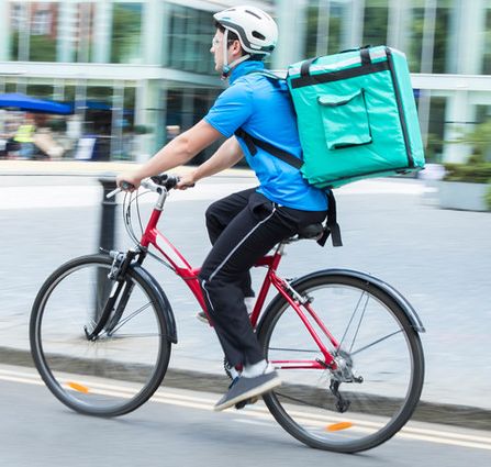 Livraison de colis à vélo