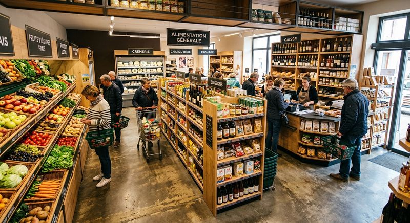 Livraison à l'épicerie et légumes de votre choix