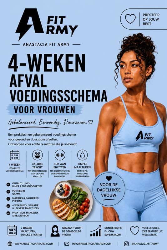 VOEDINGSSCHEMA AFVALLEN - VOOR VROUWEN (NL)