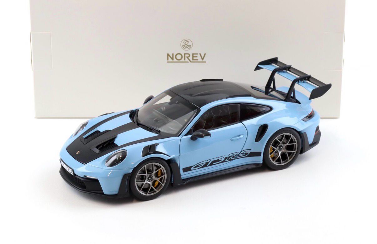 1:18 Porsche 911 GT3 RS Gulf blue Norev