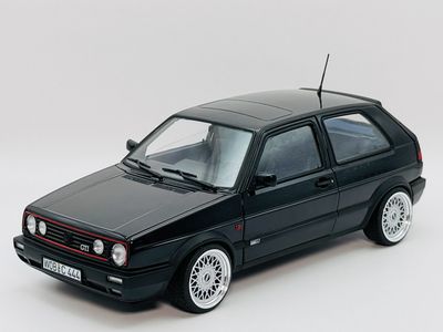 1:18 VW Golf 2 GTI G60 Edition Blue Norev BBS Felgen