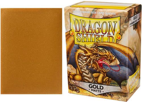 Dragon Shields: (100) Matte Gold