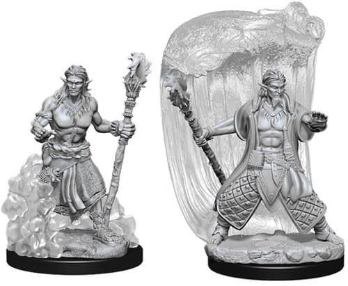 Dungeons &amp; Dragons Nolzur`s Marvelous Unpainted Miniatures: W5 Water Genasi Male Druid