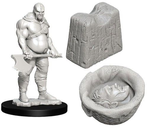 WizKids Deep Cuts Unpainted Miniatures: W6 Executioner &amp; Chopping Block