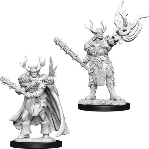 Pathfinder Deep Cuts Unpainted Miniatures: W10 Male Half-Orc Druid