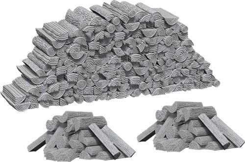 WizKids Deep Cuts Unpainted Miniatures: W10 Piles of Wood