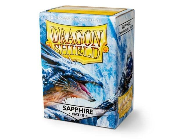 Dragon Shields: (100) Matte Sapphire