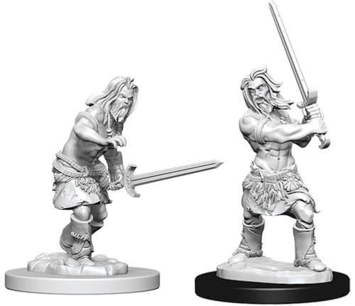 Pathfinder Deep Cuts Unpainted Miniatures: W6 Human Male Barbarian