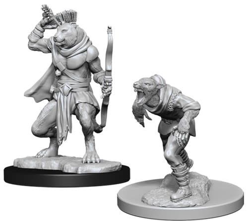 Dungeons &amp; Dragons Nolzur`s Marvelous Unpainted Miniatures: W11 Wererat &amp; Weretiger