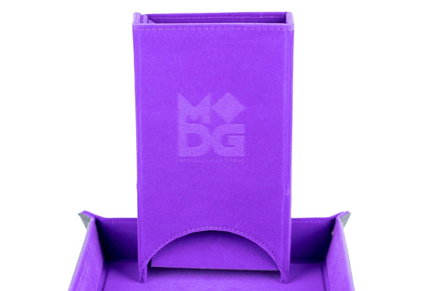Dice Tower: Fold Up Velvet Purple