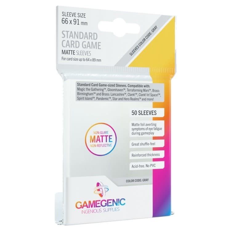 DP: Matte Standard Card Game Grey (50)