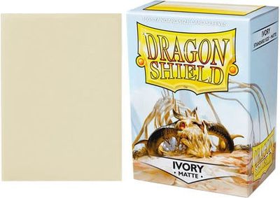 Dragon Shields: (100) Matte Ivory