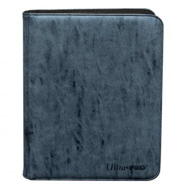 Suede Collection Zippered 9-Pocket Premium PRO-Binder - Sapphire