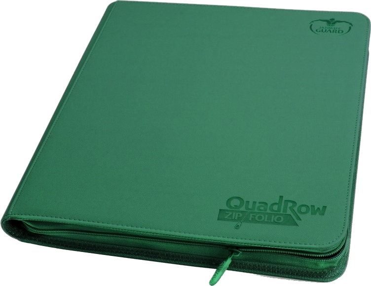 Ultimate Guard 12 Pkt ZipFoli Quad Row XenoSkin Green