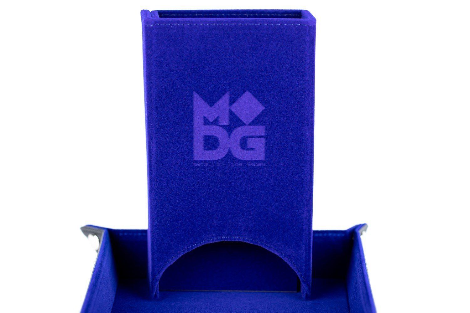 Dice Tower: Fold Up Velvet Blue
