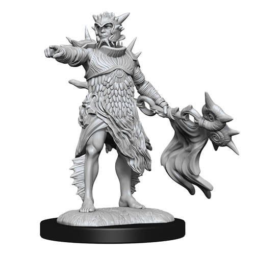 Magic the Gathering Unpainted Miniatures: W13 Coralhelm Commander &amp; Halimar Wavewatch (Merfolk)