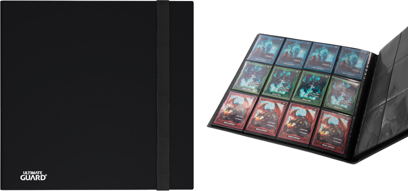 Ultimate Guard 12 Pkt FlexXfolio Quad Row Black