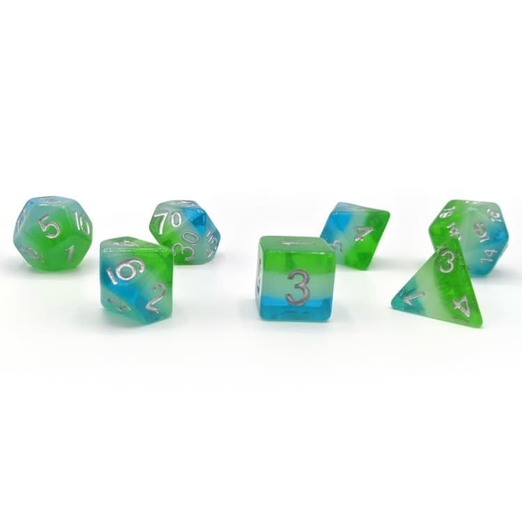 RPG Dice Set (7): Blue Hawaiian