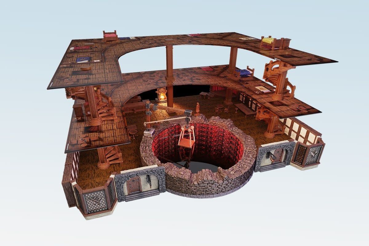 Dungeons &amp; Dragons Fantasy Miniatures: Icons of the Realms Premium Set The Yawning Portal Inn