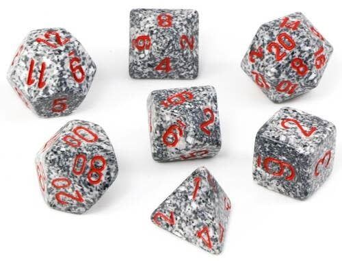RPG Dice Set (7): SP Granite