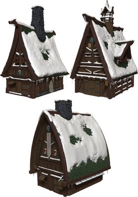 Dungeons &amp; Dragons Fantasy Miniatures: Icons of the Realms Icewind Dale: Rime of the Frostmaiden - Ten Towns Papercraft Set