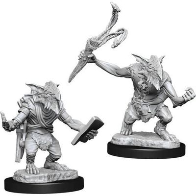 Magic the Gathering Unpainted Miniatures: W13 Goblin Guide &amp; Goblin Bushwhacker